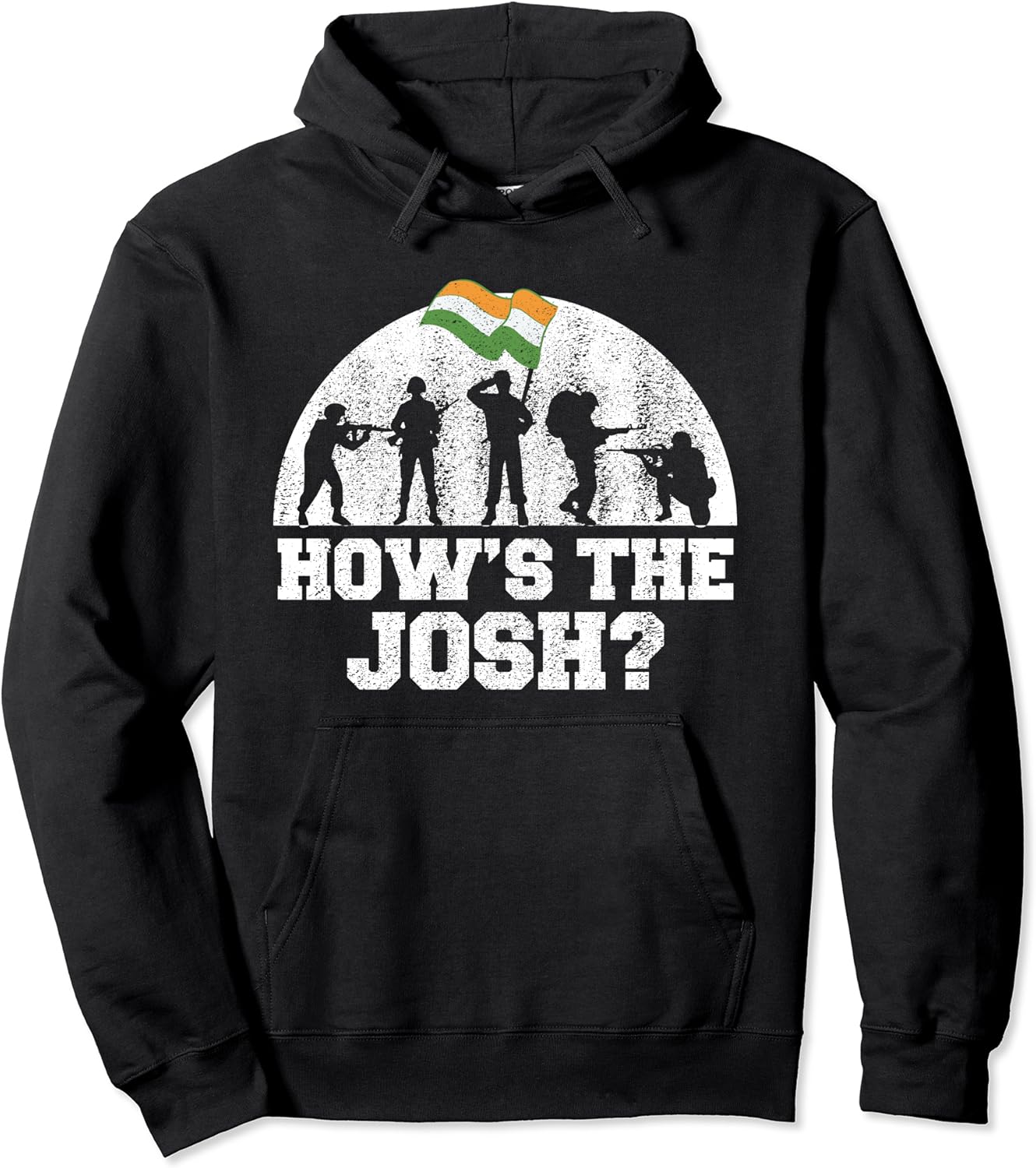How is the Josh Hindi India Quote Slogan Pullover Hoodie
